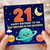 21st Birthday Card for Brother - Happy Birthday to the Best Brother in the Universe Space Themed Card