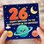 26th Birthday Card for Brother, Happy Birthday to the Best Brother in the Universe Space Theme Card