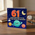 Brother 61st Birthday Card, Happy Birthday to the Best Brother in the Universe Space Theme