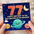 77th Birthday Card for Brother, Happy Birthday to the Best Brother in the Universe Space Card