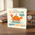 Clawesome Dad Birthday Card - Cute Crab Pun for Dad - 'To My Clawesome Happy Birthday!' Fun Card with Party Hat Crab and Confetti