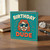 Birthday Dude Card - Retro Teal and Orange Design with Sunglasses Guy Illustration - Funny Birthday Card for Him, Mate or Brother