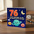 76th Birthday Card for Uncle, Happy Birthday to the Best Uncle in the Universe Space Themed Card
