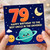 79th Birthday Card for Uncle, Happy Birthday to the Best Uncle in the Universe Space Theme Card