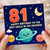 81st Birthday Card for Uncle, Happy Birthday to the Best Uncle in the Universe Space Card