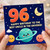 96th Birthday Card for Uncle, Happy Birthday to the Best Uncle in the Universe Space Theme Card