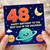 48th Birthday Card for Dad, Happy Birthday to the Best Dad in the Universe Space Design