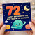 72nd Birthday Card for Dad, Happy Birthday to the Best Dad in the Universe Space Card