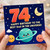 74th Birthday Card for Dad, Happy Birthday to the Best Dad in the Universe Space Theme Card