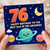 76th Birthday Card for Dad, Happy Birthday to the Best Dad in the Universe