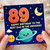 89th Birthday Card for Dad, Happy Birthday to the Best Dad in the Universe, Space Themed Birthday Card