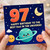 97th Birthday Card for Dad, Happy Birthday to the Best Dad in the Universe