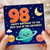 98th Birthday Card for Dad, Happy Birthday to the Best Dad in the Universe Space Themed Card
