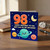 98th Birthday Card for Dad, Happy Birthday to the Best Dad in the Universe Space Themed Card