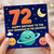 72nd Birthday Card for Grandad, Happy Birthday to the Best Granddad in the Universe Space Theme Card