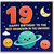 19th Birthday Card for Grandson, Space Theme Happy Birthday Card