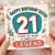 21st Birthday Sister Card, Happy Birthday Sister 21 Years of Being a Complete Legend Card