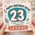 23rd Birthday Sister Card, Happy Birthday Sister, Years of Being a Complete Legend