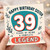 Sister 39th Birthday Card, Happy 39 Years of Being a Complete Legend
