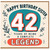 42nd Birthday Sister Card, Happy Birthday Sister 42 Years of Being a Complete Legend Card