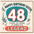 Sister 48th Birthday Card, Happy Birthday Legend Card