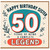 Sister 50th Birthday Card, Happy Birthday Sister 50 Years of Being a Complete Legend Card