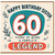 60th Birthday Card for Sister, Happy Birthday Sister 60 Years of Being a Complete Legend