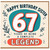 67th Birthday Card for Sister, Happy Birthday Legend Card