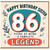 86th Birthday Card for Sister, Happy Birthday Sister 86 Years of Being a Complete Legend Card