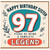 97th Birthday Card for Sister, Happy Birthday Legend Card