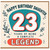 23rd Birthday Card for Daughter, Happy Birthday Daughter 23 Years of Being a Complete Legend Card
