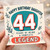 Daughter 44th Birthday Card, Happy Birthday Daughter 44 Years of Being a Complete Legend