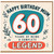 Mum 60th Birthday Card, Happy Birthday Mum 60 Years of Being a Complete Legend Card