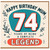 74th Birthday Card for Mum, Happy Birthday Legend Card