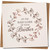Sympathy Card - On the Sad Loss of Your Brother - Floral Wreath Design - 145mm x 145mm Square - Condolence Card, Includes Kraft Envelope