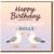 Funny Seagull Birthday Card - Who Run the World? GULLS - Happy Birthday Pun with Two Gulls Illustration