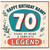 Nanny 70th Birthday Card, Happy Birthday Nanny Legend Card
