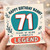 Nanny 71st Birthday Card, Happy Birthday Nanny 71 Years of Being a Complete Legend