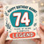 Nanny 74th Birthday Card, Happy Birthday Nanny Legend Card