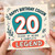 Cousin 20th Birthday Card, Happy Birthday Cousin, Years of Being a Complete Legend