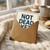 Funny Birthday Card - 'NOT DEAD YET' - Bold Typographic Design on Cream Background, Dark Humour for Friends