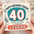 40th Birthday Cousin Card, Happy Birthday Cousin 40 Years of Being a Complete Legend Card