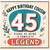 45th Birthday Card for Cousin, Happy Birthday Cousin Complete Legend Card