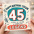 45th Birthday Card for Cousin, Happy Birthday Cousin Complete Legend Card