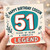 Cousin 51st Birthday Card, Happy Birthday Cousin Complete Legend Card