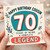 70th Birthday Card for Cousin, Years of Being a Complete Legend
