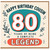 80th Birthday Card for Cousin, Happy Birthday Cousin Legend Card
