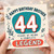 44th Birthday Card for Brother, Happy Birthday Brother 44 Years of Being a Complete Legend