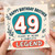 Brother 49th Birthday Card, Happy Birthday Brother 49 Years of Being a Legend Card