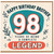 98th Birthday Card for Brother, Happy Birthday Brother 98 Years of Being a Complete Legend